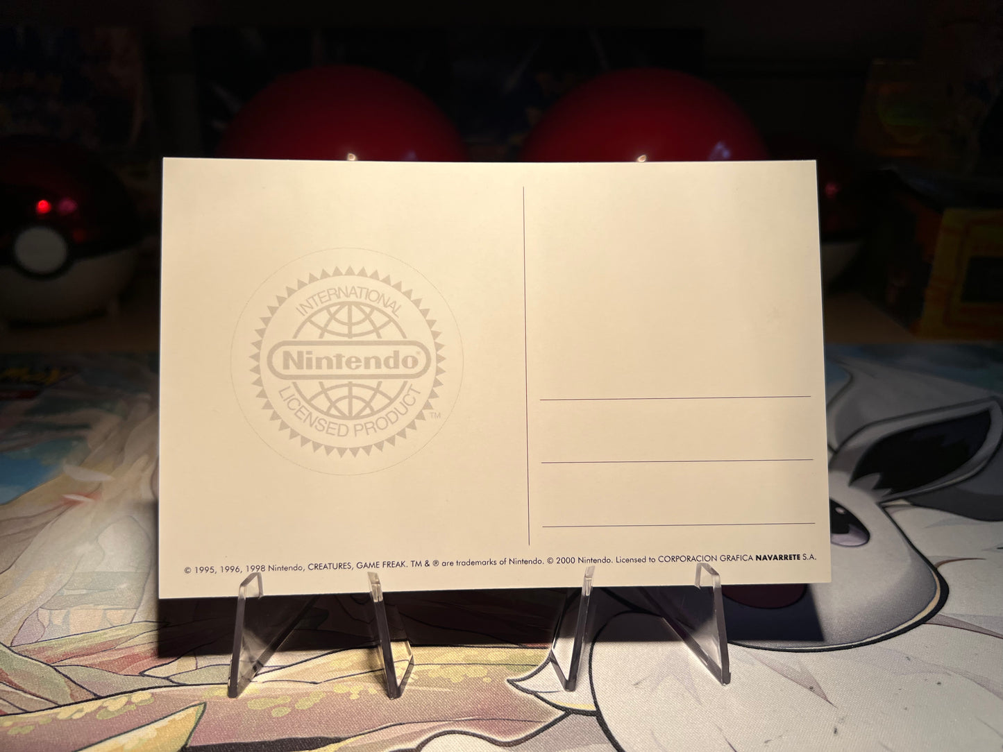 Pokemon Nintendo Licensed Peru Postcard (Listing #336)