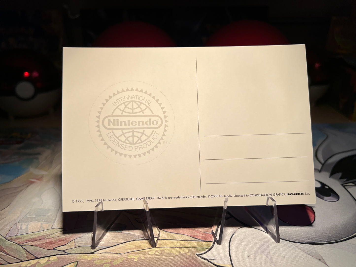 Pokemon Nintendo Licensed Peru Postcard (Listing #339)