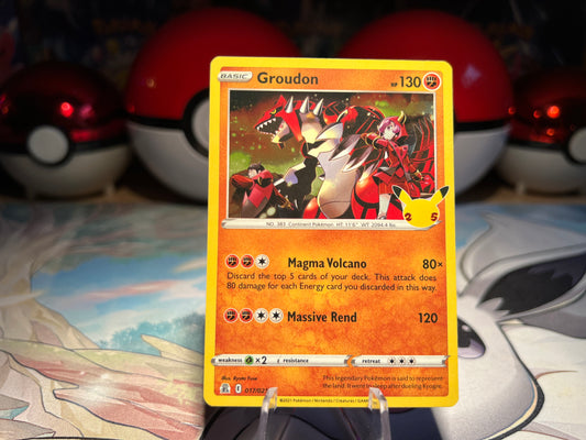 Pokemon Card Holo Groudon (Listing #460)