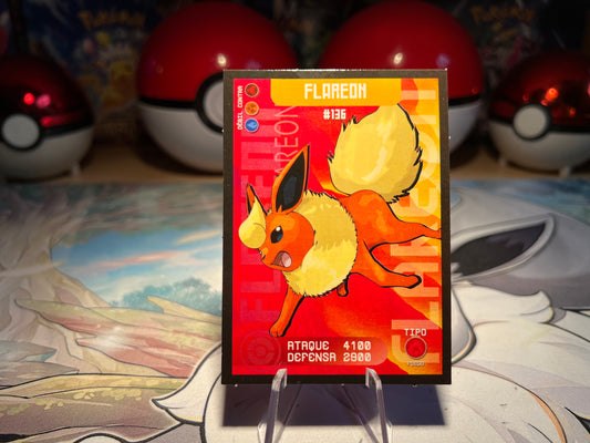 Pokemon Pokedex Flareon Card (Listing #531)