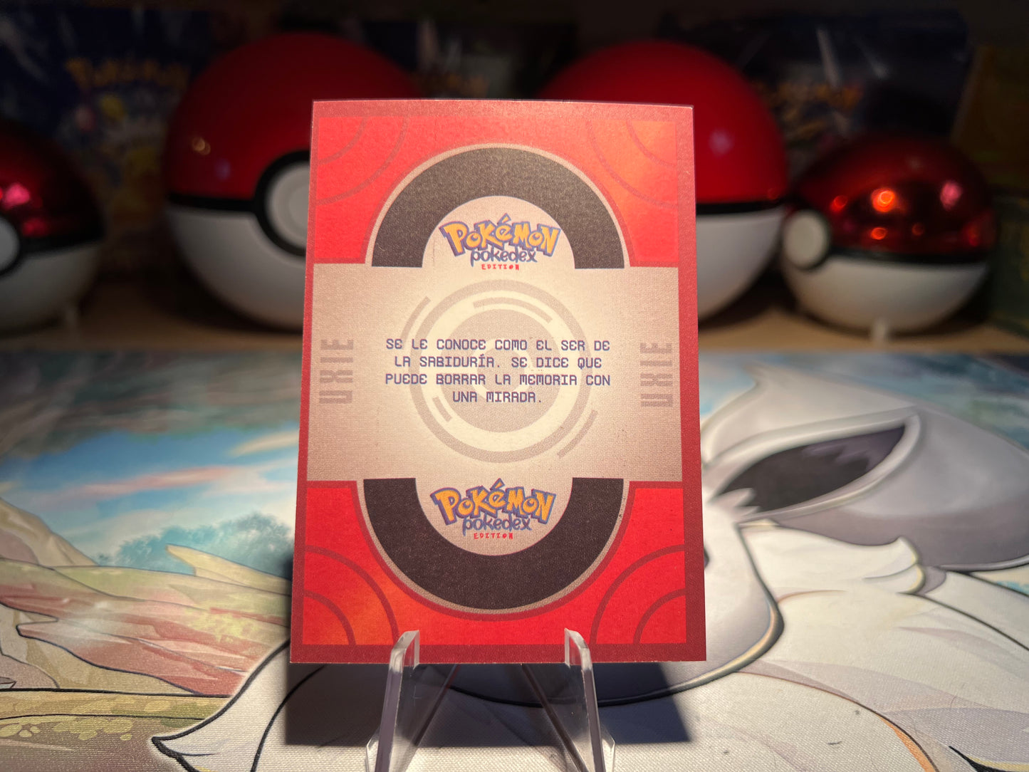 Pokemon Holo Uxie Pokedex Card (Listing #534)