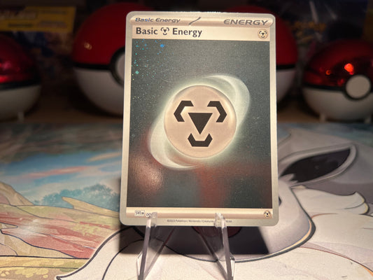 Pokemon Card Holo Swirl Steel Energy (Listing #614)