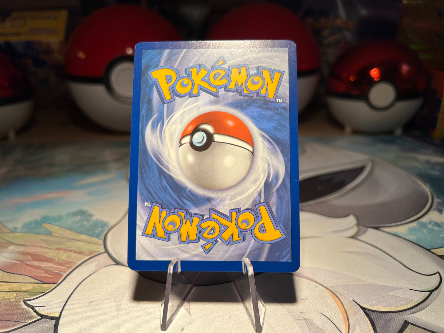 Pokemon Card Holo Swirl Steel Energy (Listing #614)
