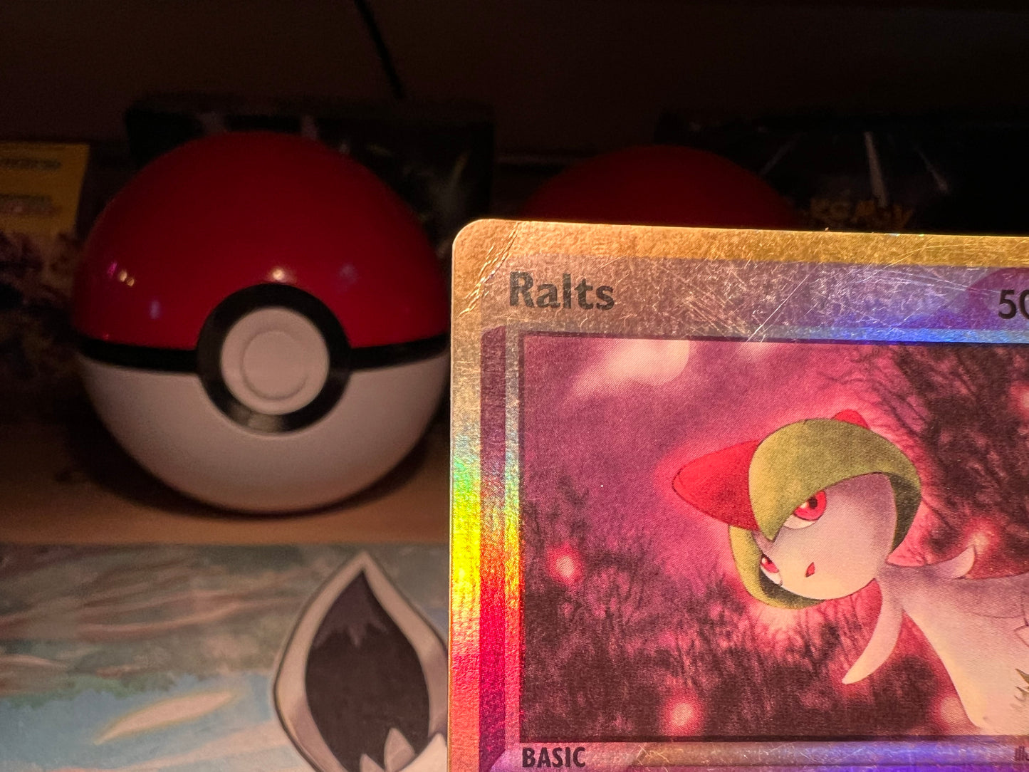 Pokemon Card Holo Ralts EReader (Damaged)(Listing #632)