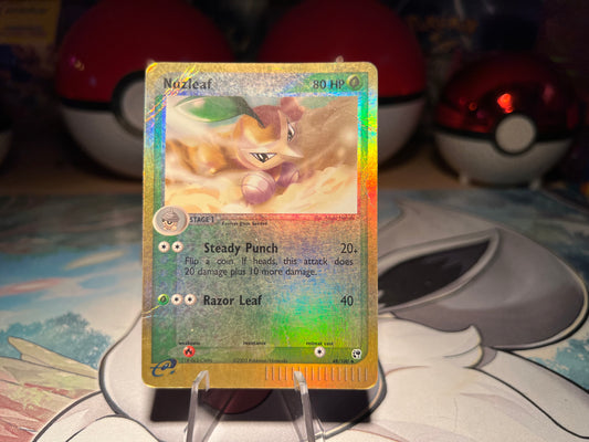 Pokemon Card Holo Nuzleaf EReader (Damaged)(Listing #633)