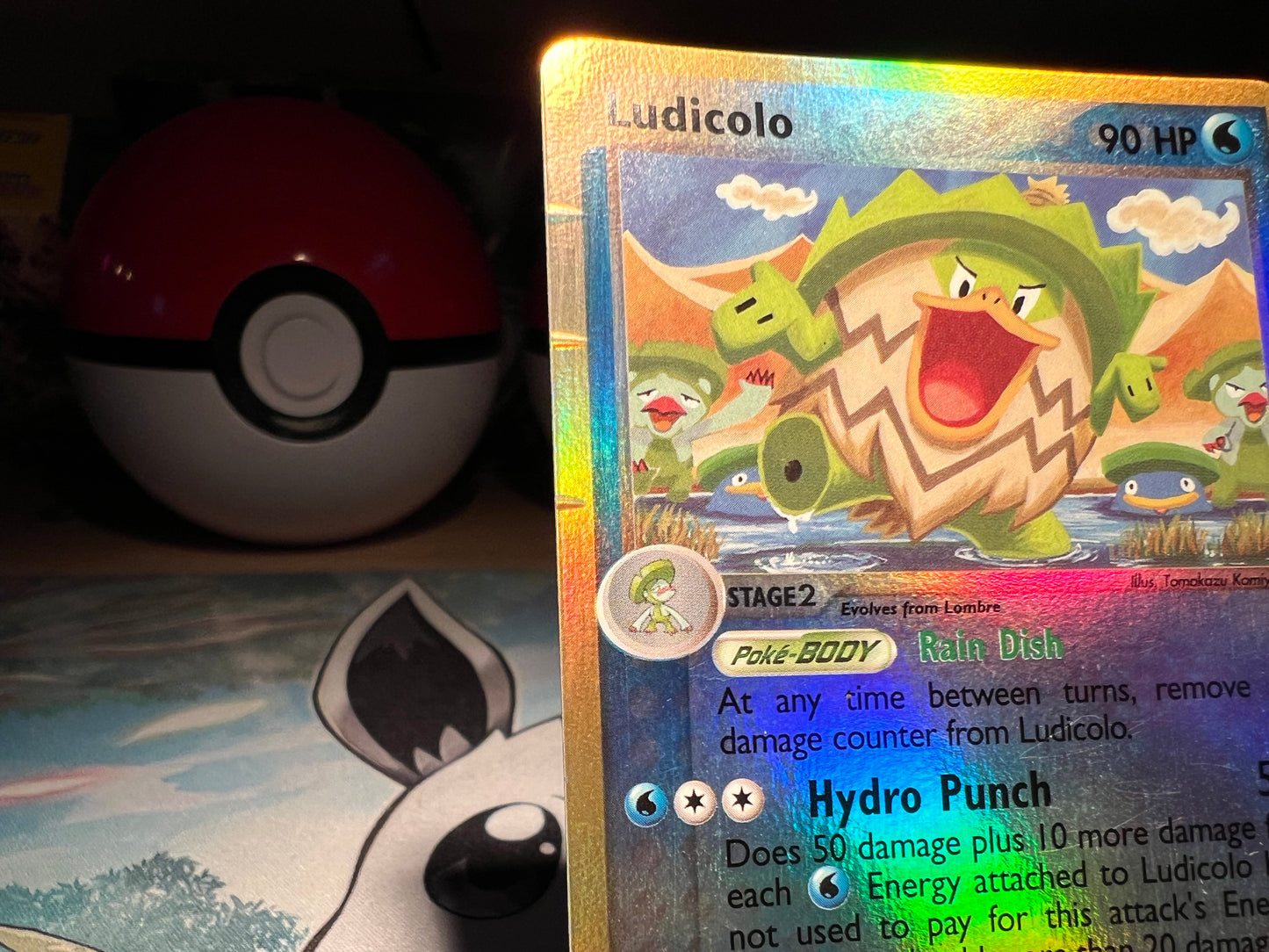 Pokemon Card Holo Ludicolo EReader (Damaged) (Listing #634)