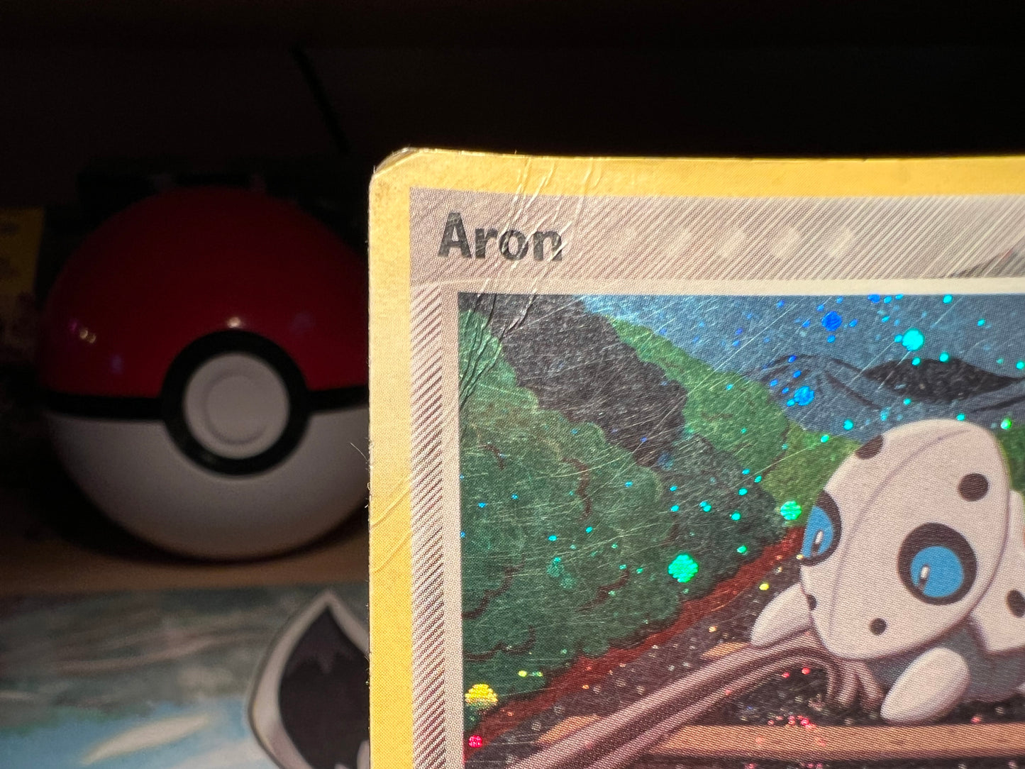 Pokemon Card Aron Holo- Damaged (Listing #654)