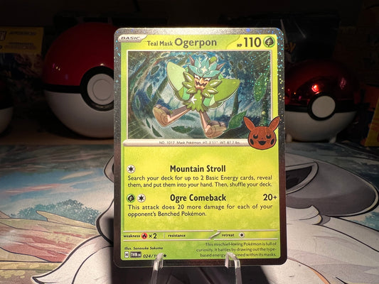 Pokemon Card Teal Mask Ogerpon Holo (Listing #655)