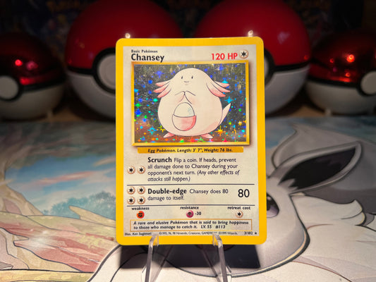 Pokemon Card Vintage Holo Chansey (Listing #702)