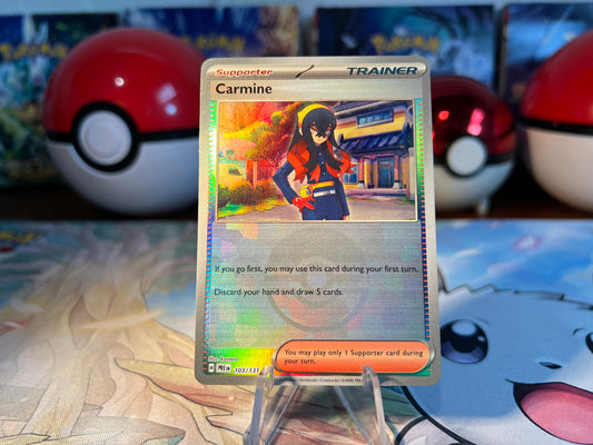 Pokemon Card Pokeball Trainer Carmine Holo (Listing #761)