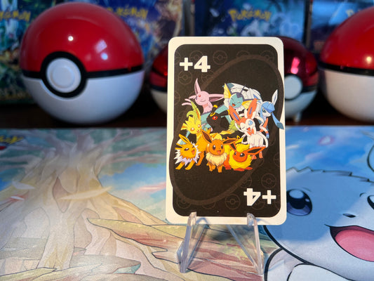 Pokemon Card Eevee Eeveelutions Uno Card (Listing #753)
